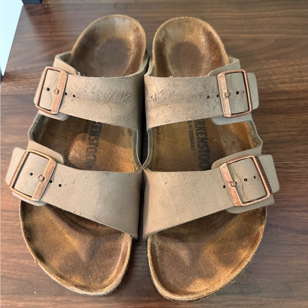 Tan Birkinstocks